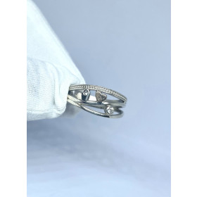 Серебряное кольцо 925* с позолотой 375* 